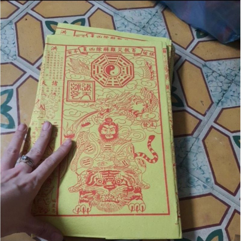 Combo bộ giấy cúng giải hạn (gồm 10 tờ, mỗi mẫu giấy 5 tờ)